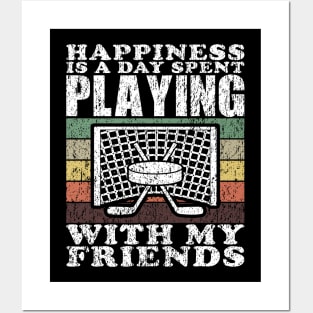 Playing Ice Hockey With My Friends Funny Hockey Quotes Posters and Art